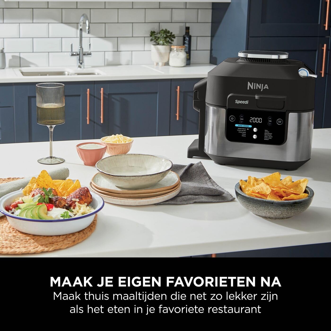 Ninja Speedi 10-in-1 Multicooker en Airfryer - ON500EU