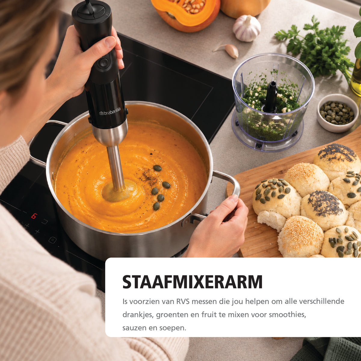 Brabantia Staafmixer Set -  BBEK1063MB