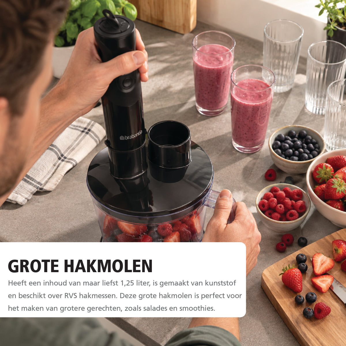 Brabantia Staafmixer Set -  BBEK1063MB