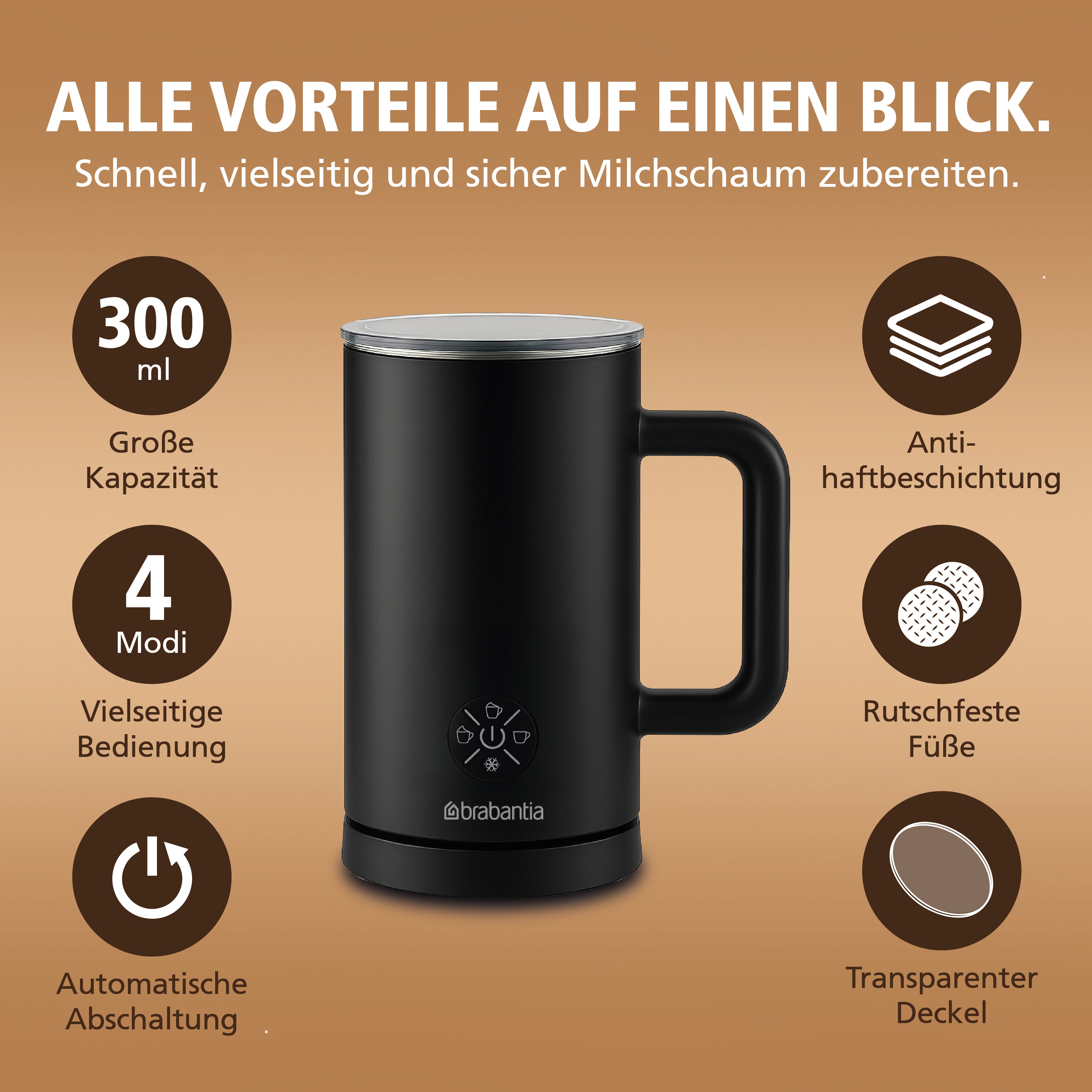 Brabantia Elektrische Melkopschuimer - BBEK1048