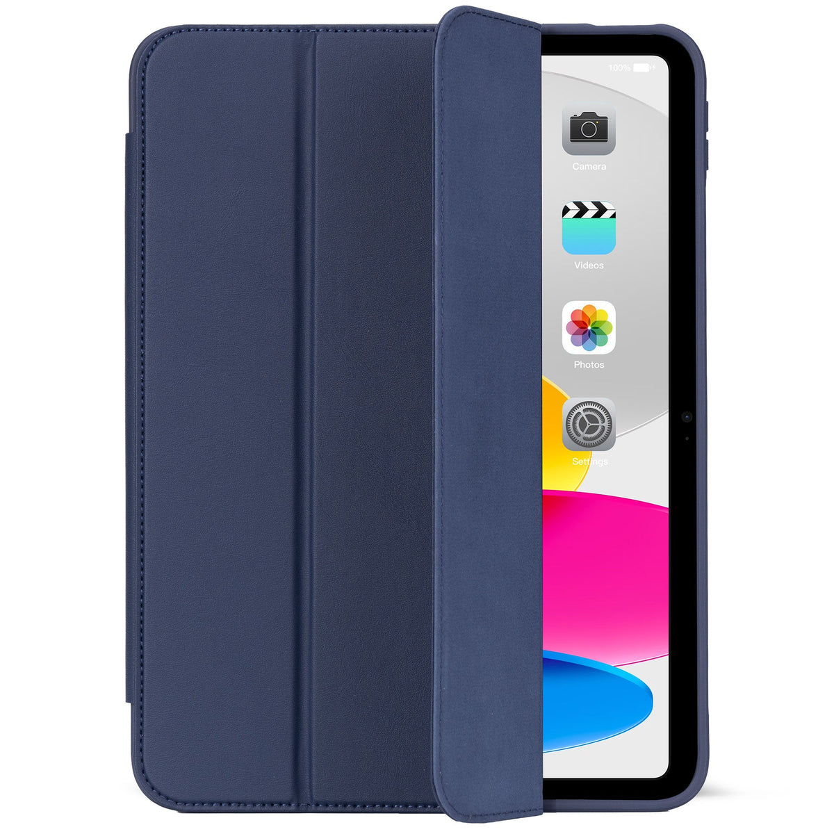 DECODED Silicone Slim iPad Case, Navy, iPad 10th & 11th gen