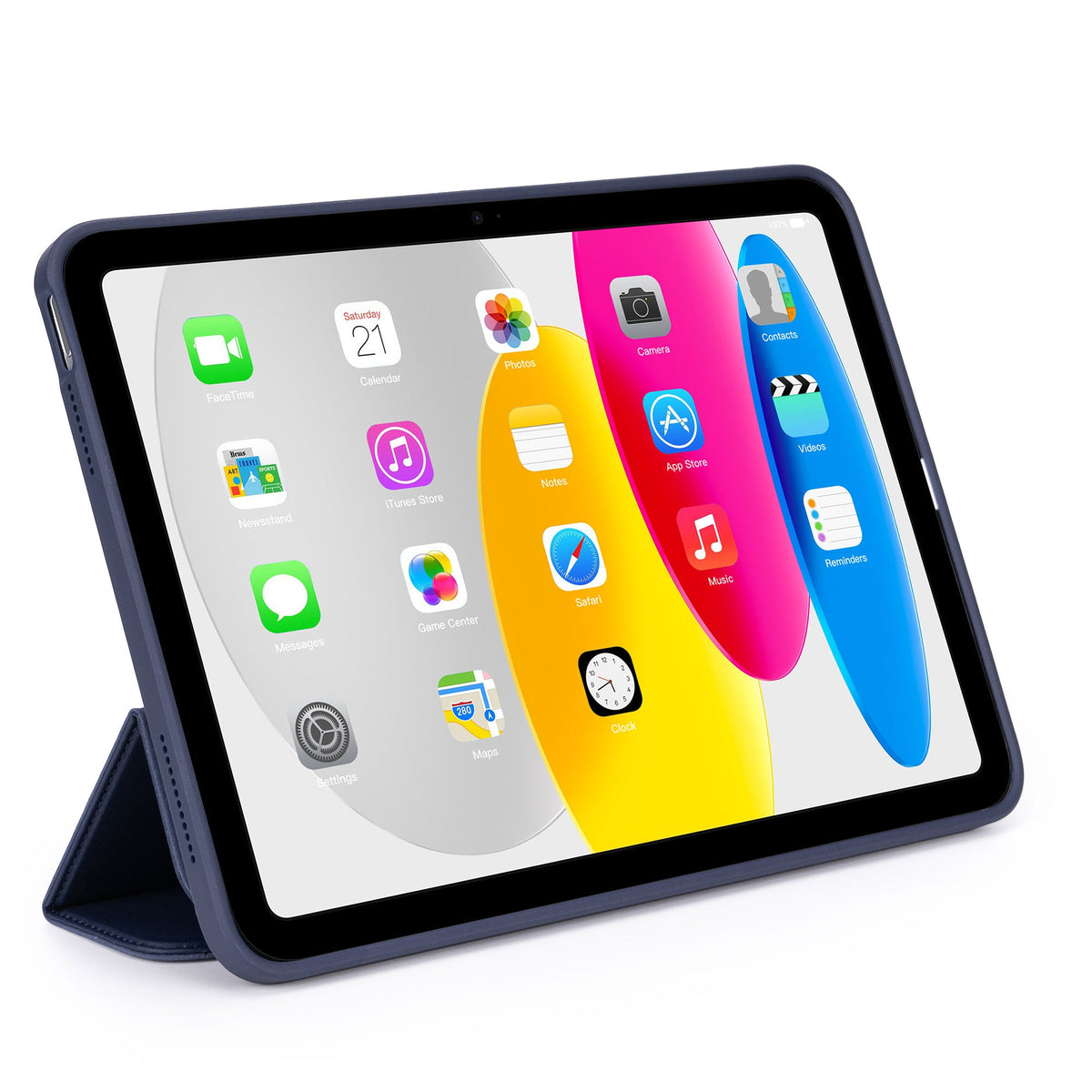 DECODED Silicone Slim iPad Case, Navy, iPad 10th & 11th gen