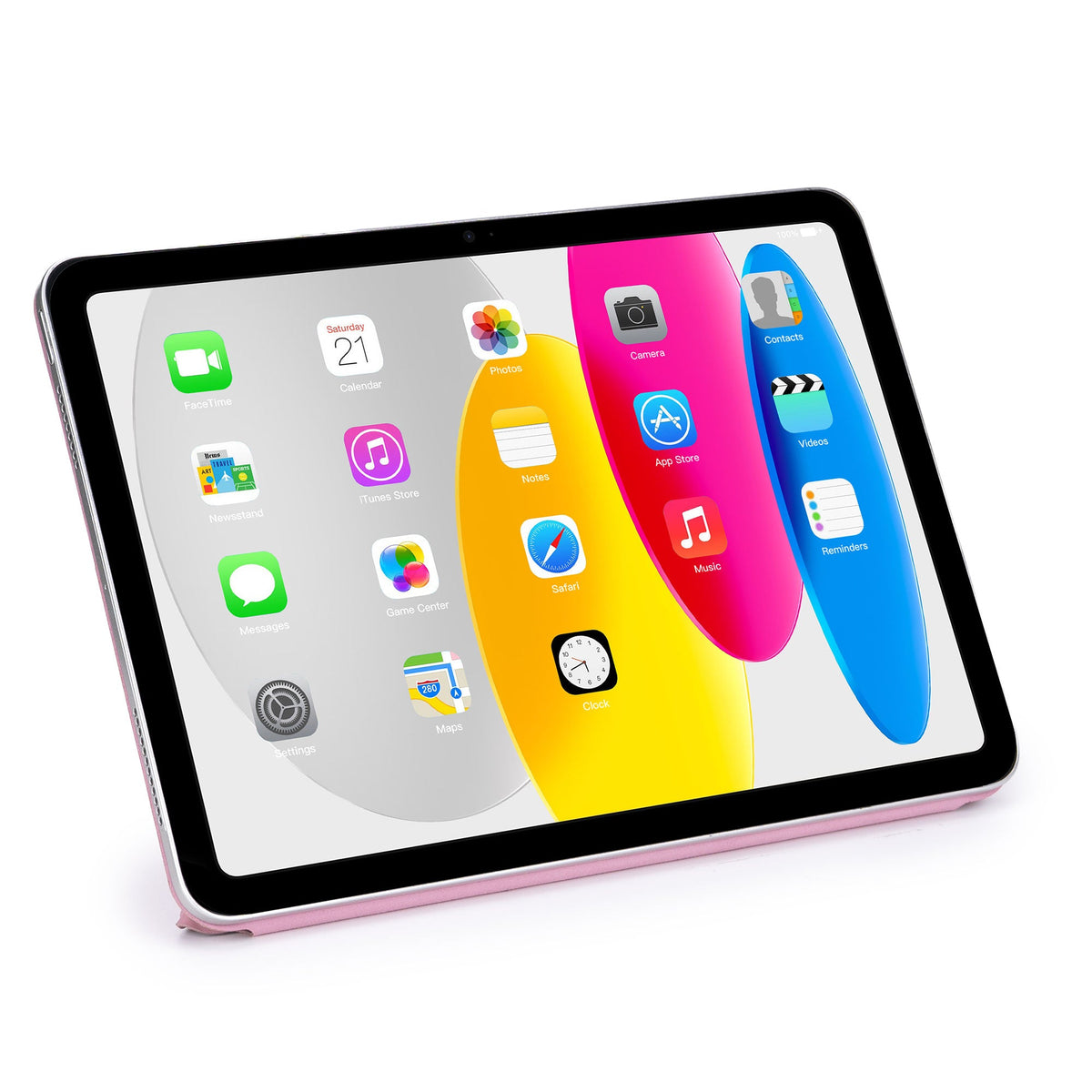 DECODED Silicone Slim Folio iPad Case, Rosette, iPad 10th & 11th gen