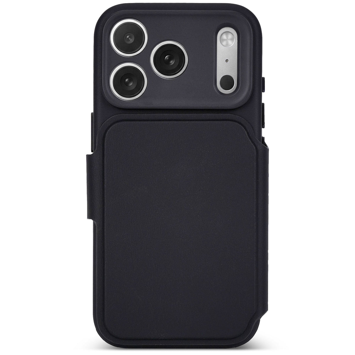 Textured Silicone Detachable Wallet | Phantom Black | iPhone 18 Pro | D27IPO18PDW4TSPK