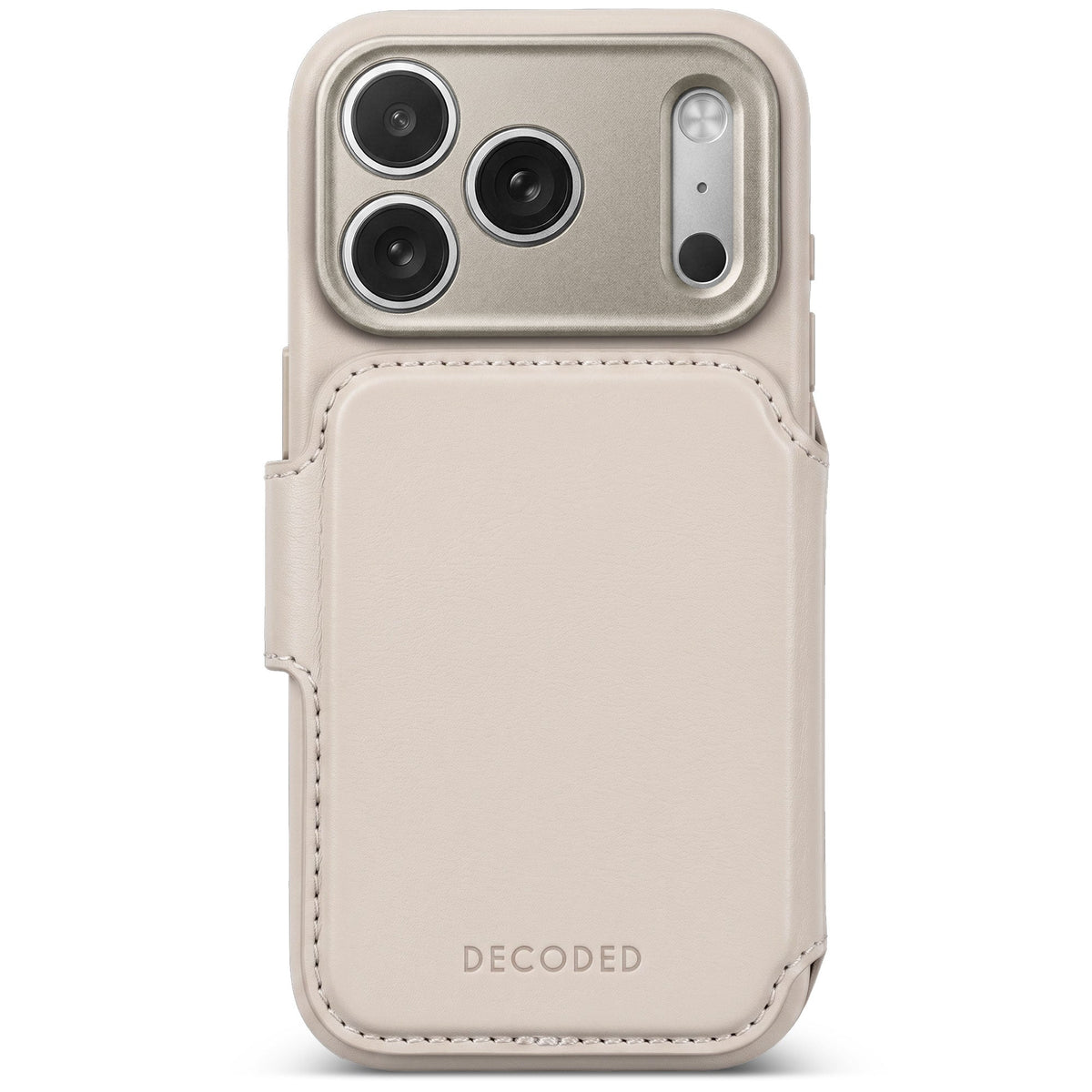 Leather Detachable Wallet Case | Taupe | iPhone 18 Pro | D27IPO18PDW5TE