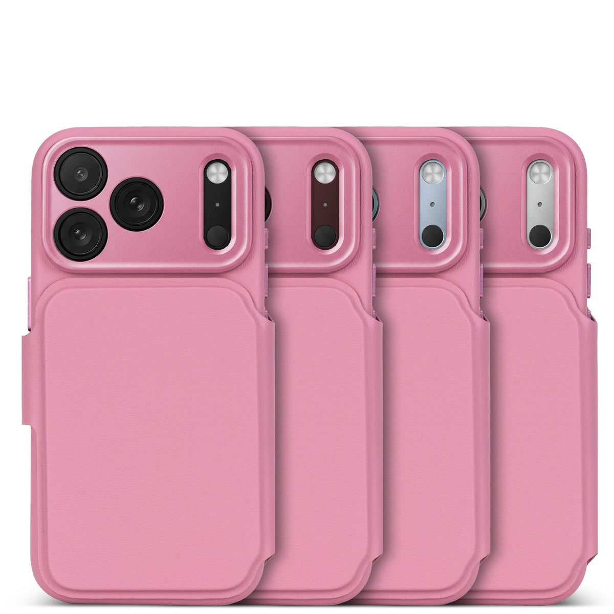 Textured Silicone Detachable Wallet | Rose Quartz | iPhone 18 Pro | D27IPO18PDW4TSRZ