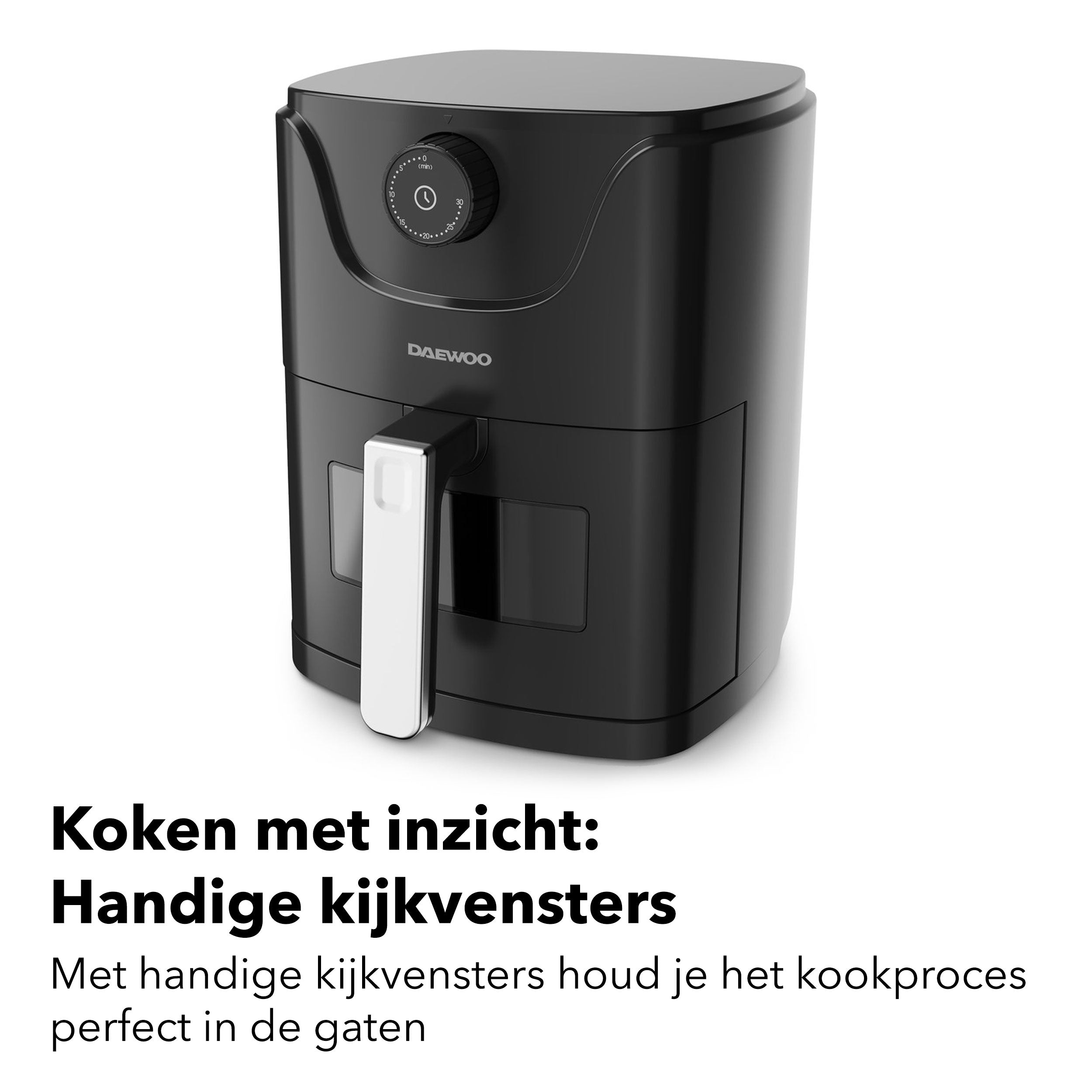 Daewoo Airfryer met Venster - DHFRYER2