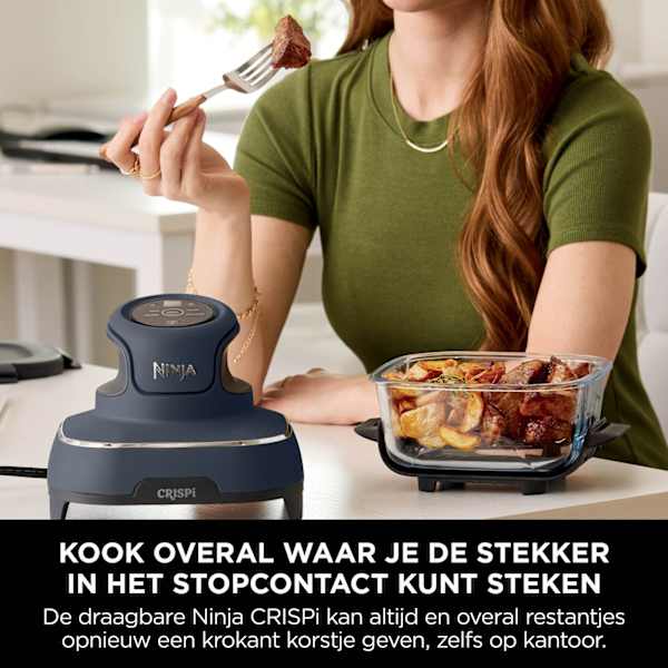 Ninja CRISPi 4-in-1 Glazen Airfryer - Grijs - FN101EUGY