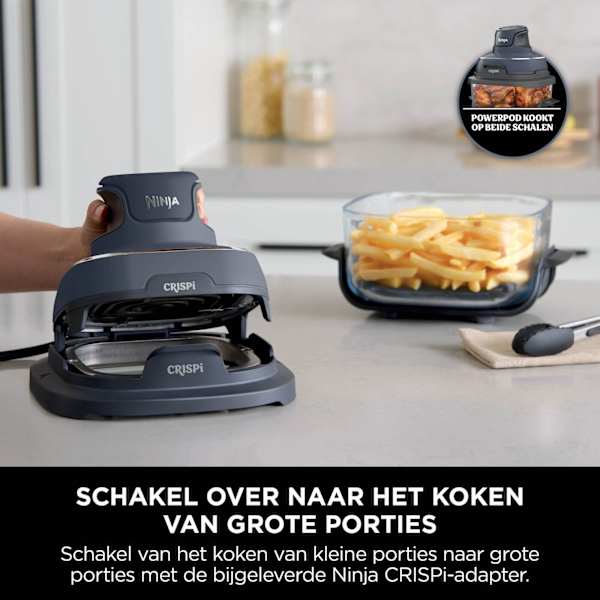 Ninja CRISPi 4-in-1 Glazen Airfryer - Grijs - FN101EUGY
