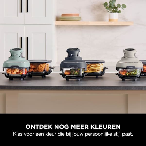 Ninja CRISPi 4-in-1 Glazen Airfryer - Grijs - FN101EUGY