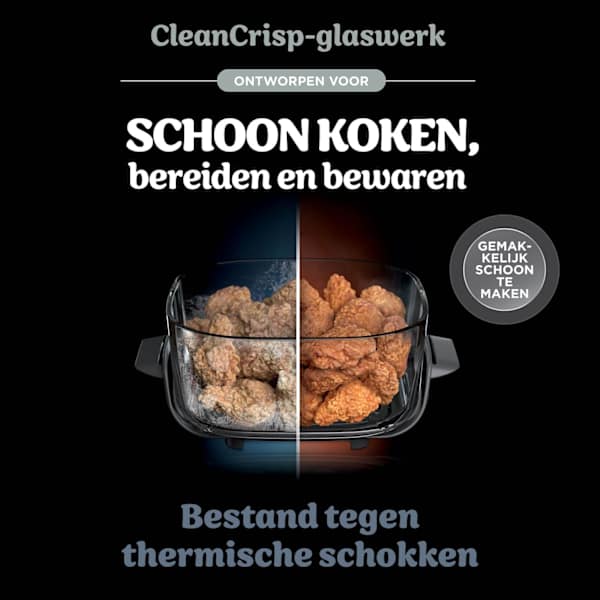 Ninja CRISPi 4-in-1 Glazen Airfryer - Grijs - FN101EUGY