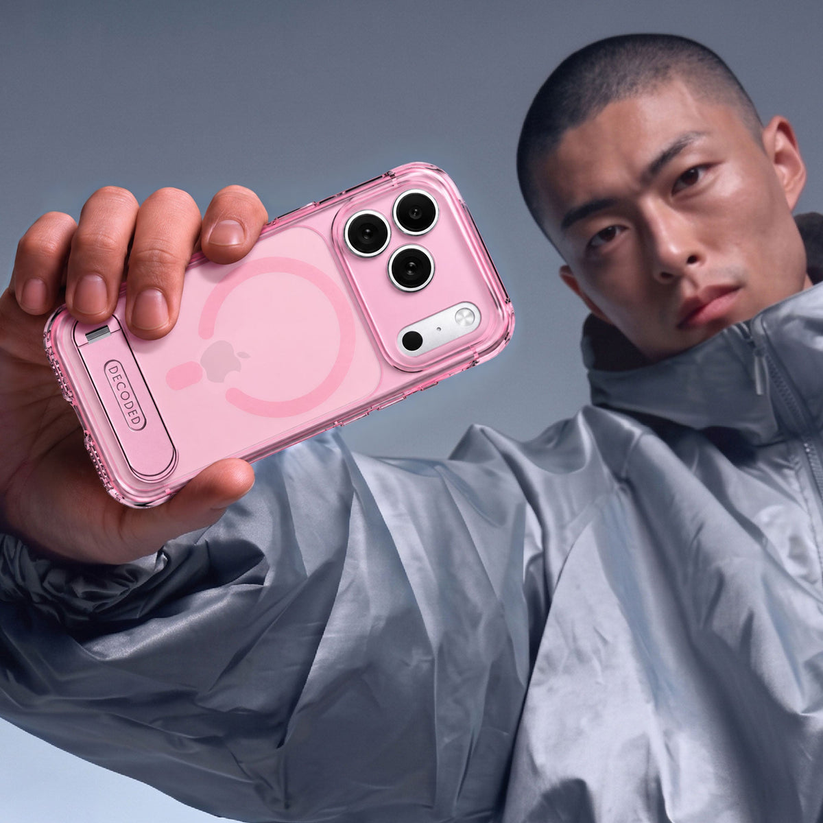 Hybrid Stand Case | Clear Pink | iPhone 18 Pro Max | D27IPO18PMBCS8STCK