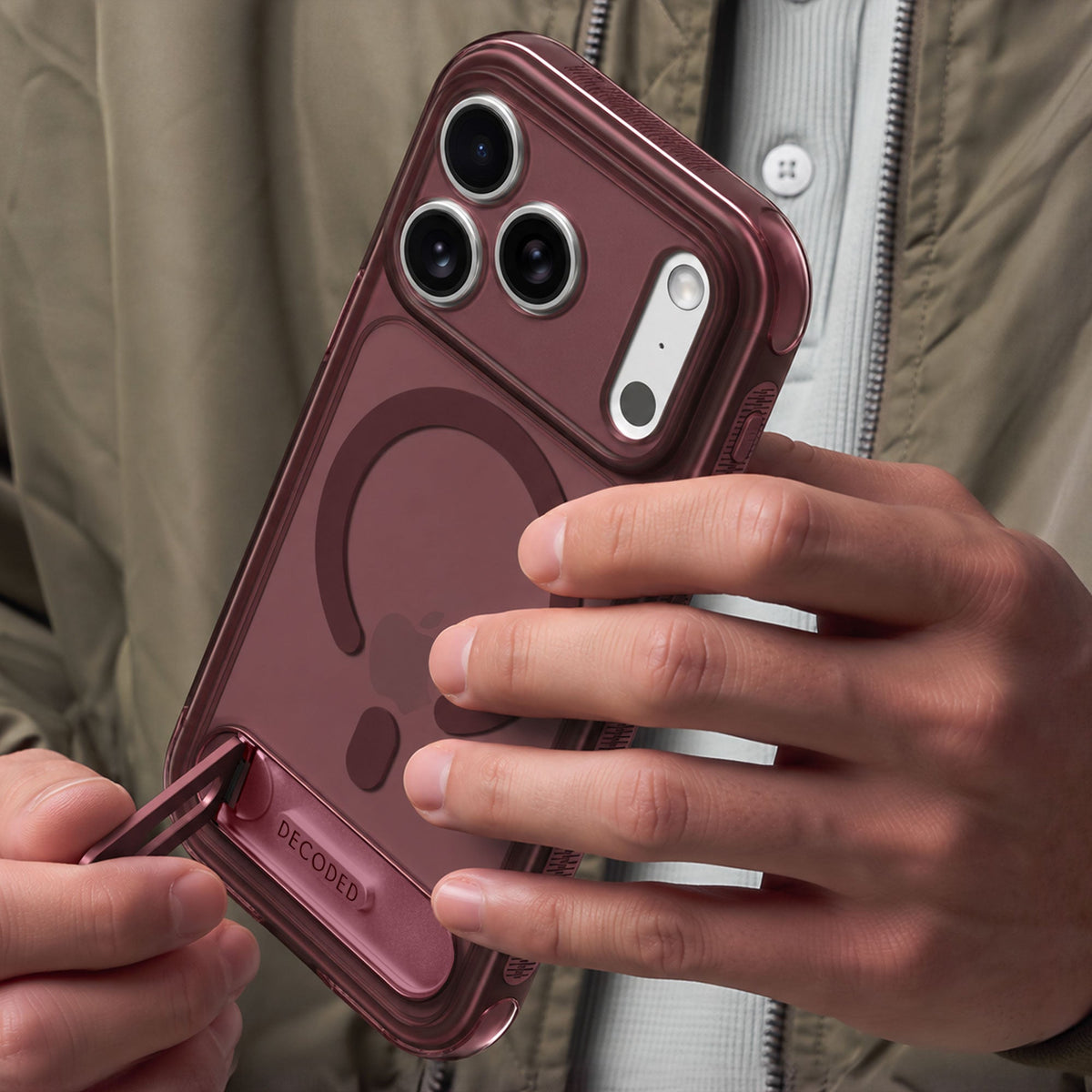 Hybrid Stand Case | Rose Quartz | iPhone 18 Pro Max | D27IPO18PMBCS8STRZ