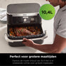 Ninja Foodi AF500EU Mega Dubbele Airfryer XXL - 10.4 Liter - Twee Kookvakken of Één MegaZone - Heteluchtfriteuse