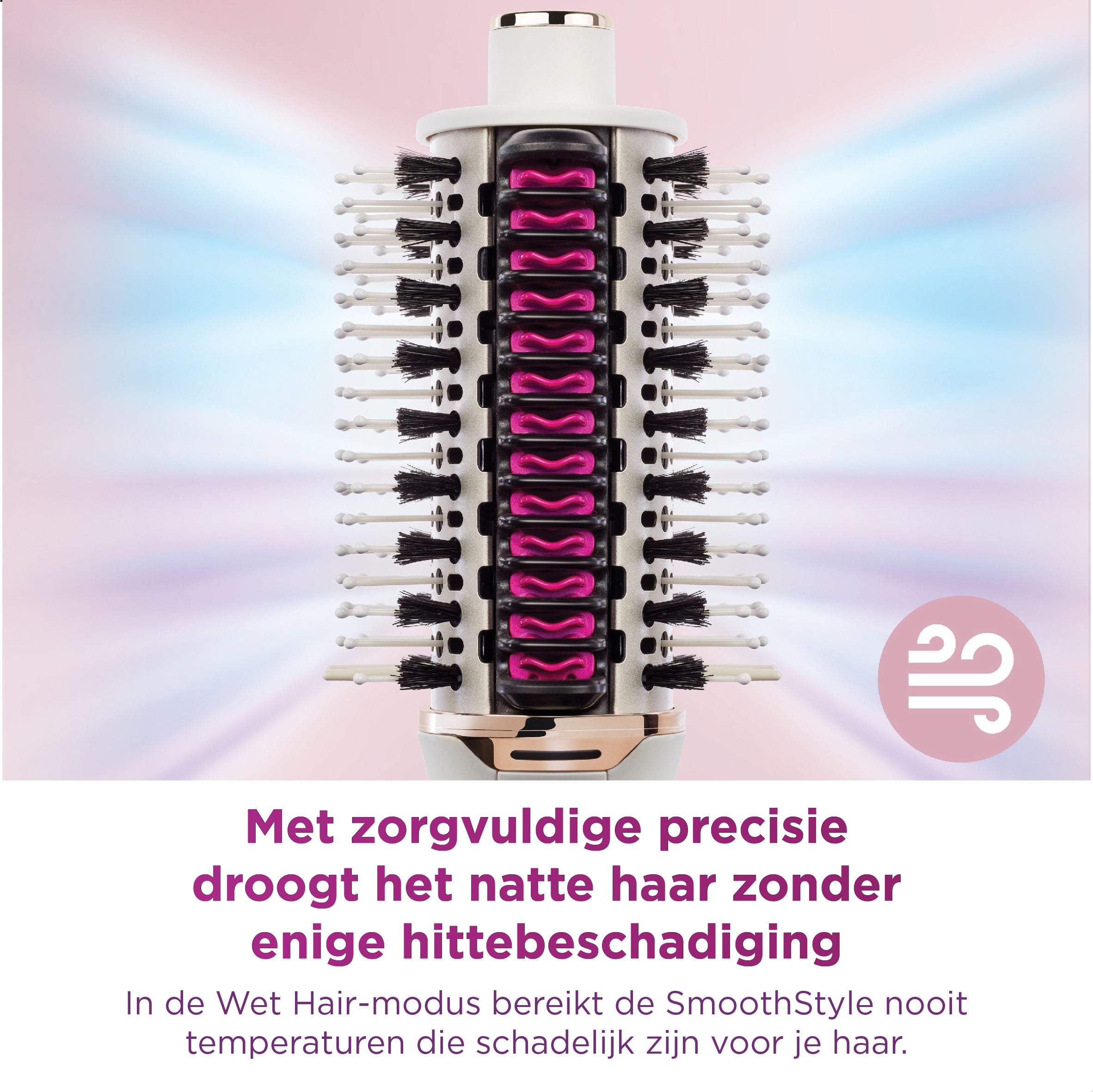 Brosse pour sèche-cheveux Shark SmoothStyle avec étui de rangement - HT212EU