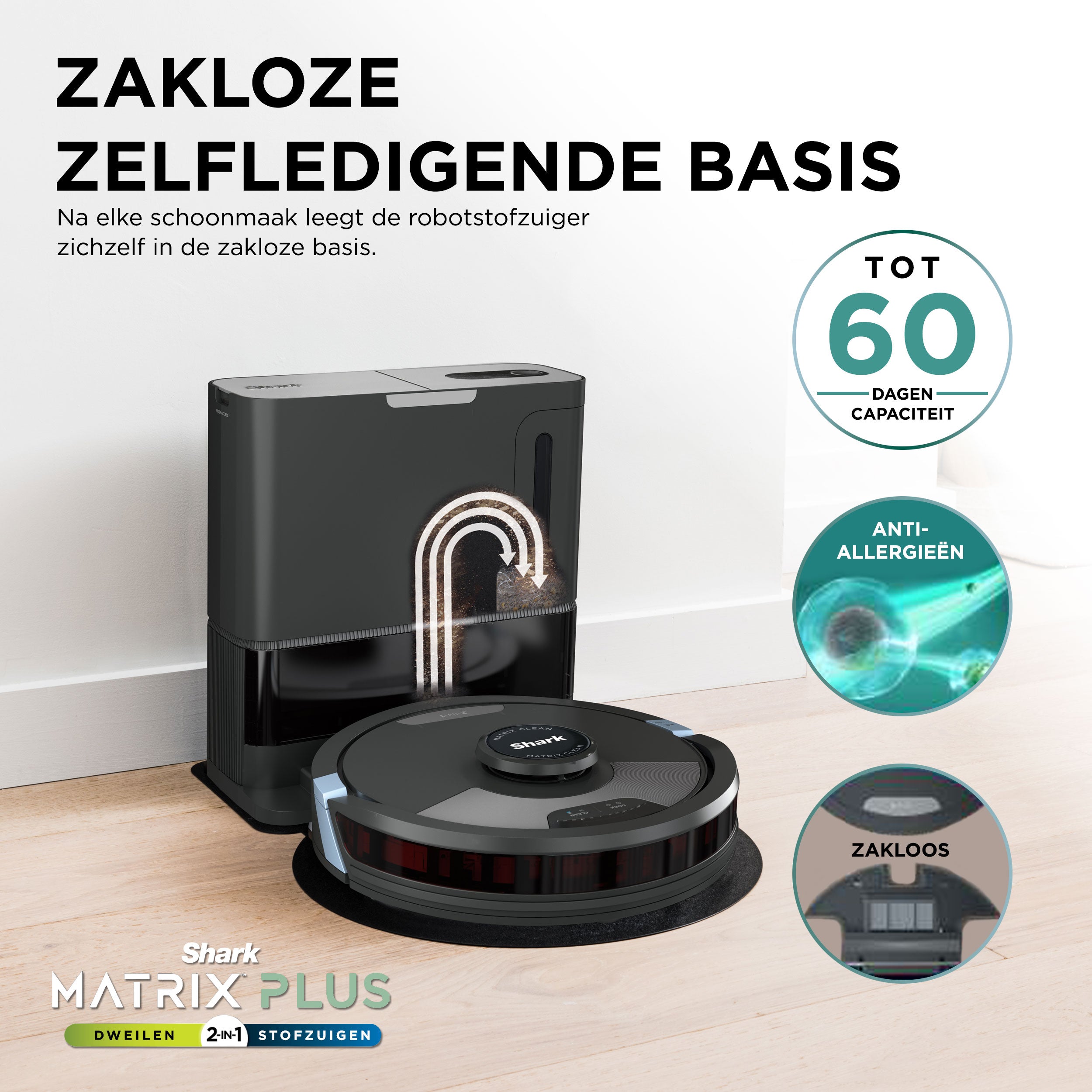 Shark Matrix Plus 2-in-1 Roboterstaubsauger – RV2620WAEU