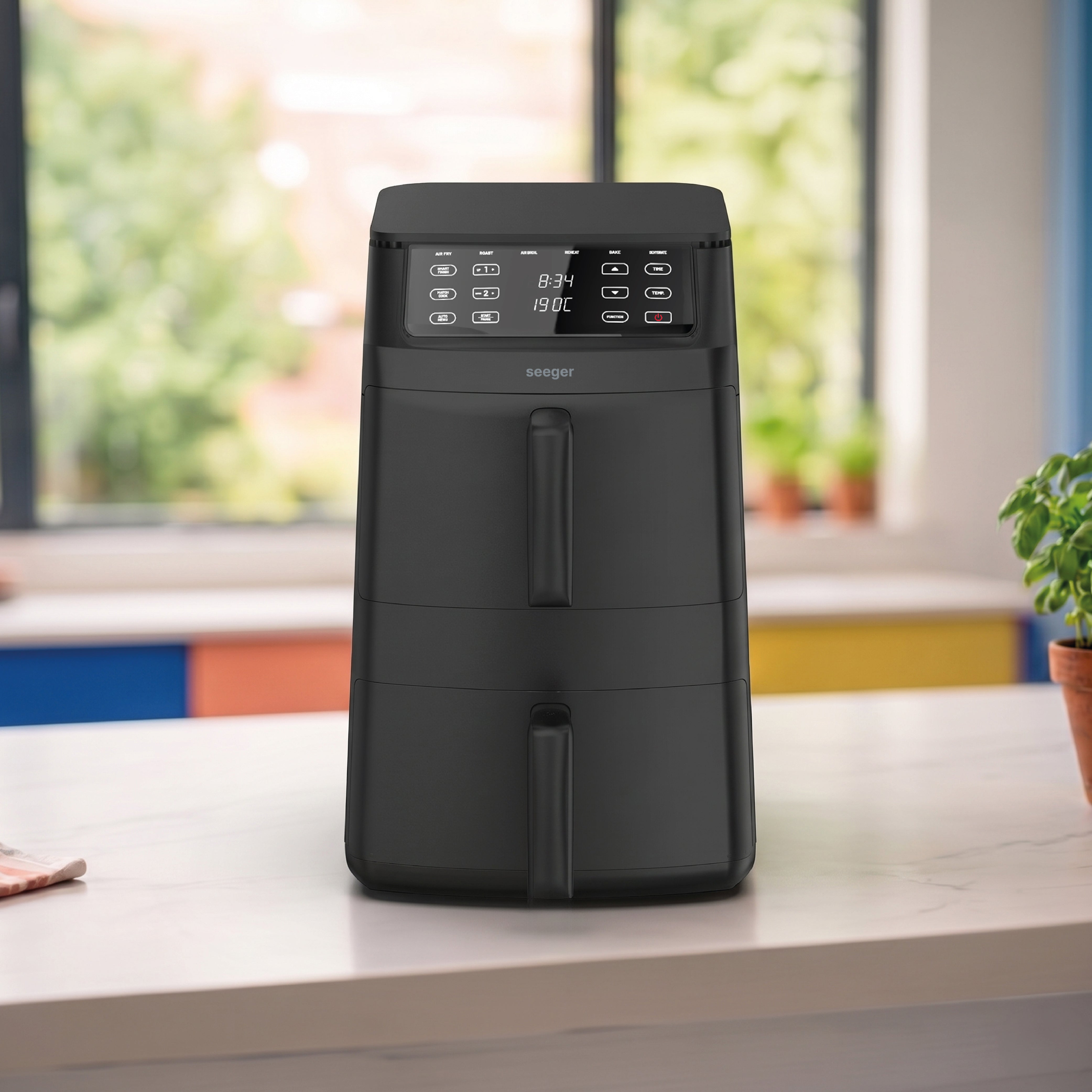 Seeger SuperFry Dubbele Airfryer - SGR1011BK
