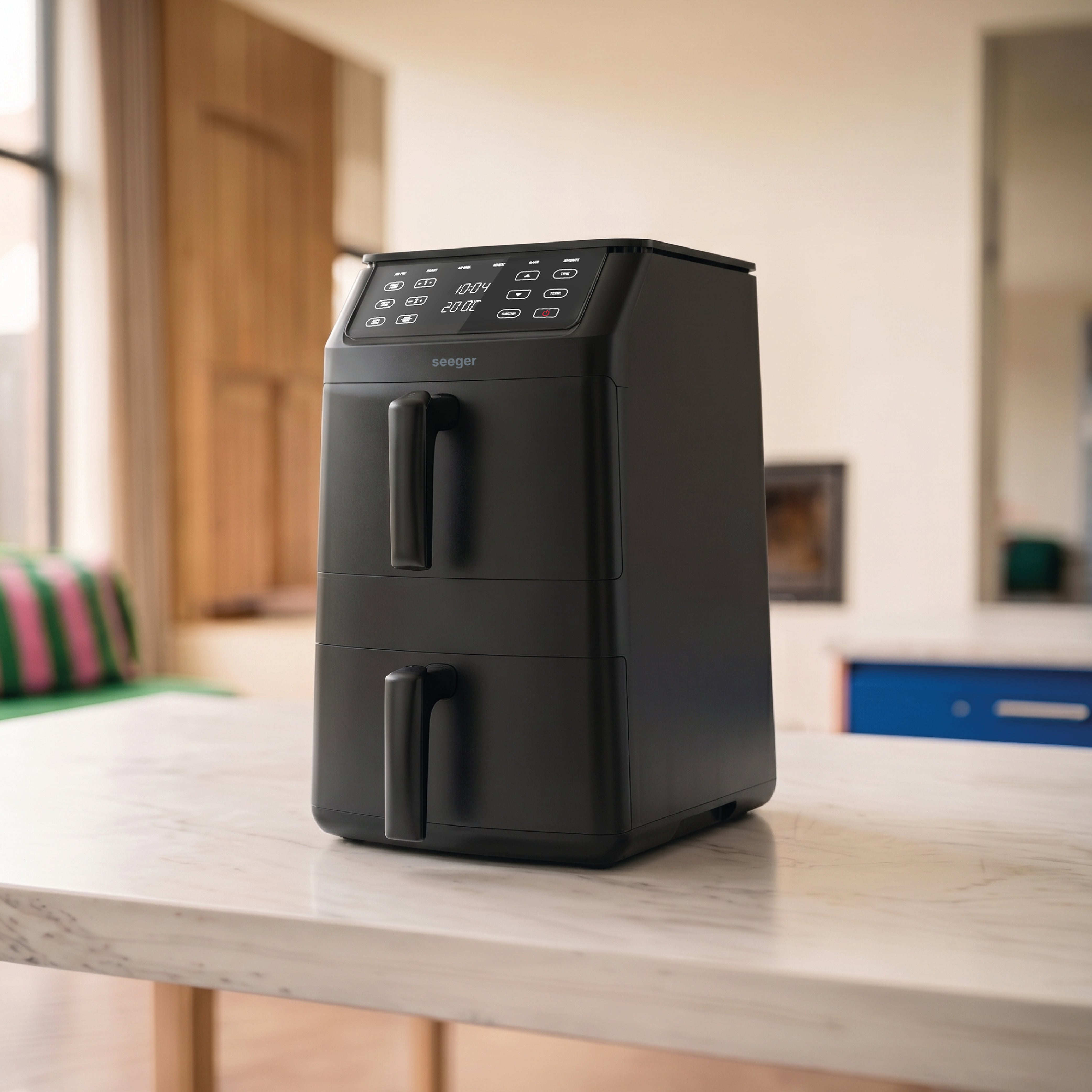 Seeger SuperFry Dubbele Airfryer - SGR1011BK
