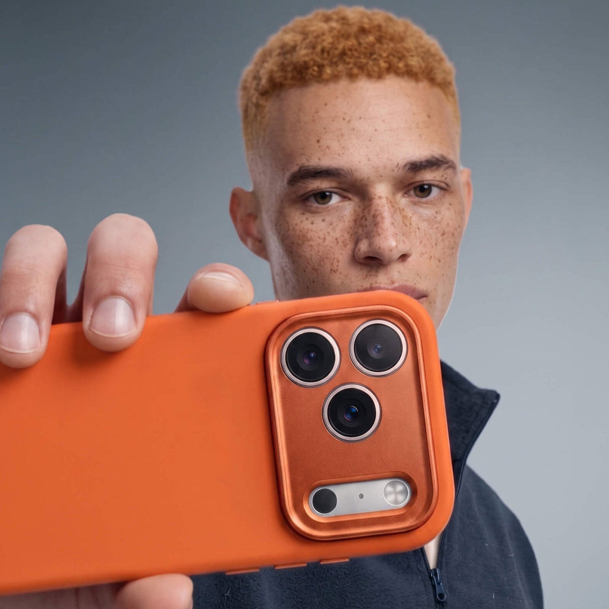 AntiMicrobial Silicone Case | Terracotta | iPhone 18 Pro | D27IPO18PBCS9TA