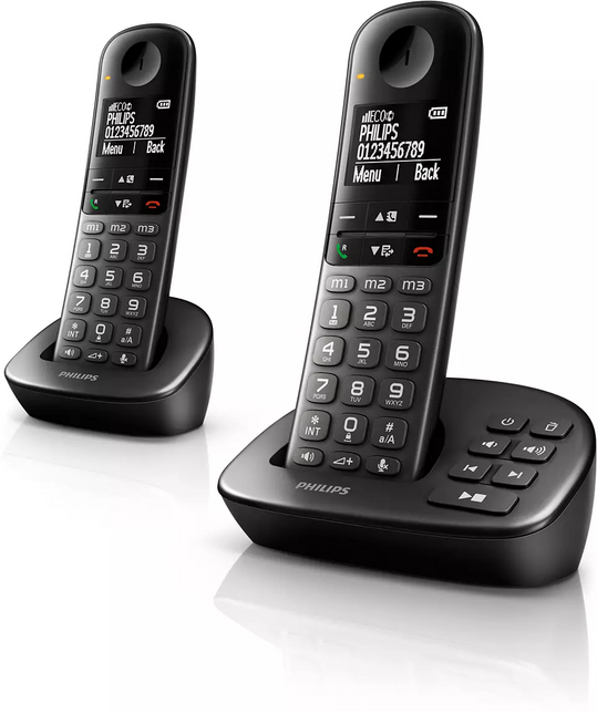 Philips XL4952DS Twee DECT Seniorentelefoon met Antwoordapparaat