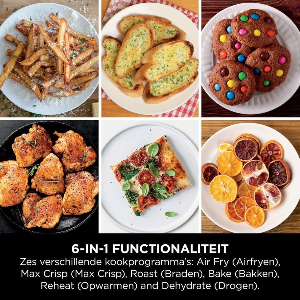 Ninja Double Stack Airfryer XXL - 7,6 litres - Tiroirs doubles empilés - 6 programmes - Dont 2 grilles de cuisson - SL300EU
