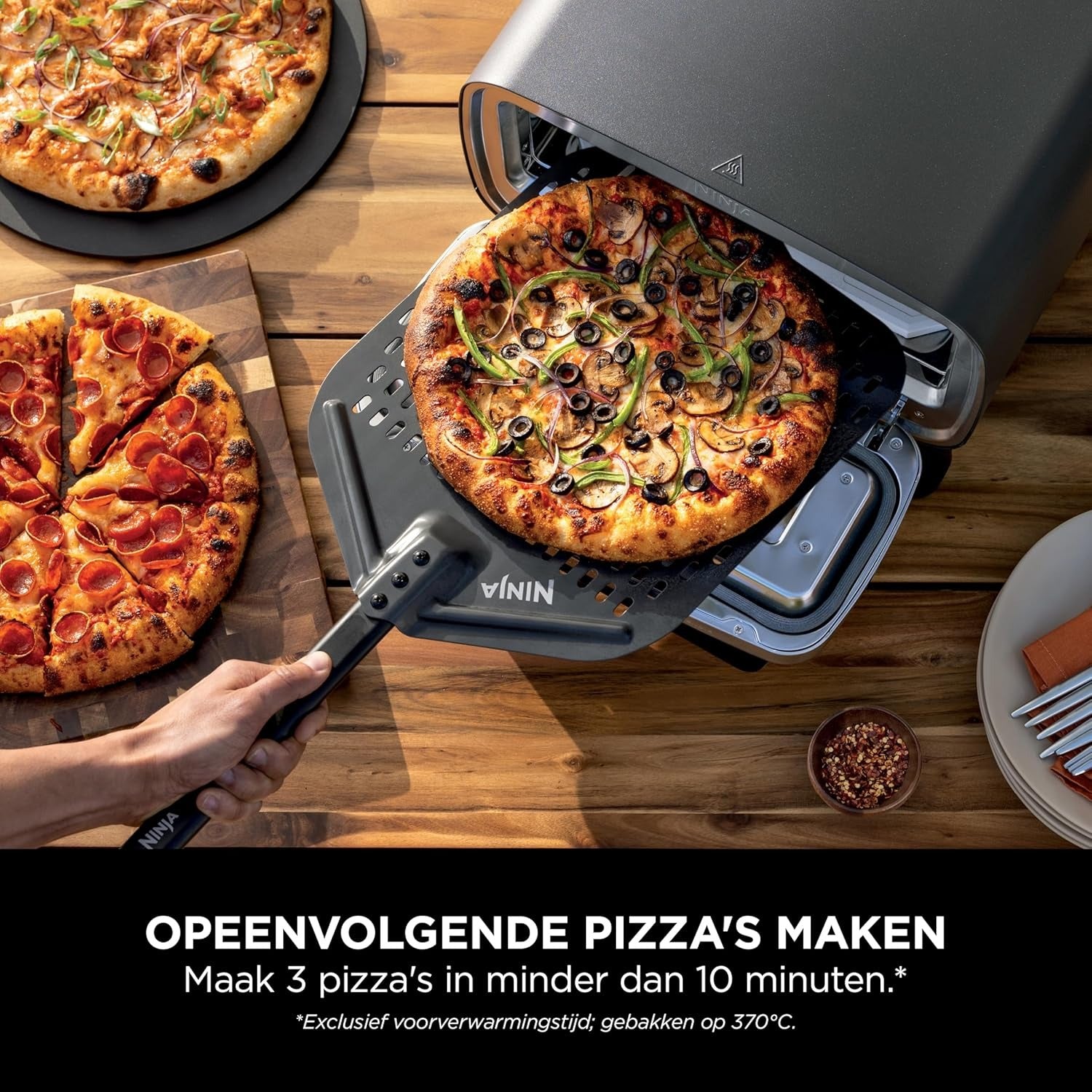 Ninja Artisan Elektrische Pizzaoven & Airfryer - MO201EU