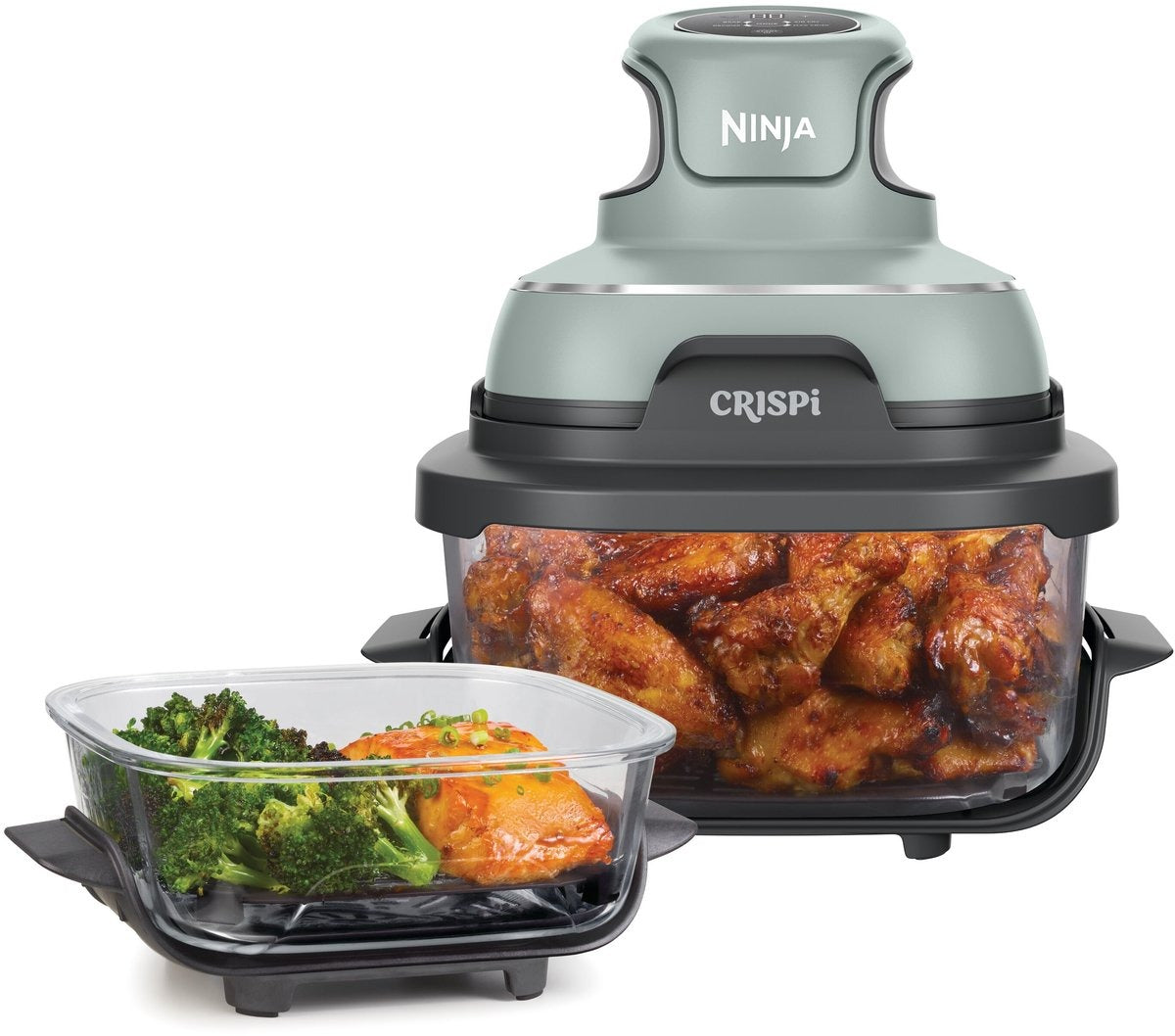Ninja CRISPi 4-in-1 Glazen Airfryer - Groen - FN101EUSG