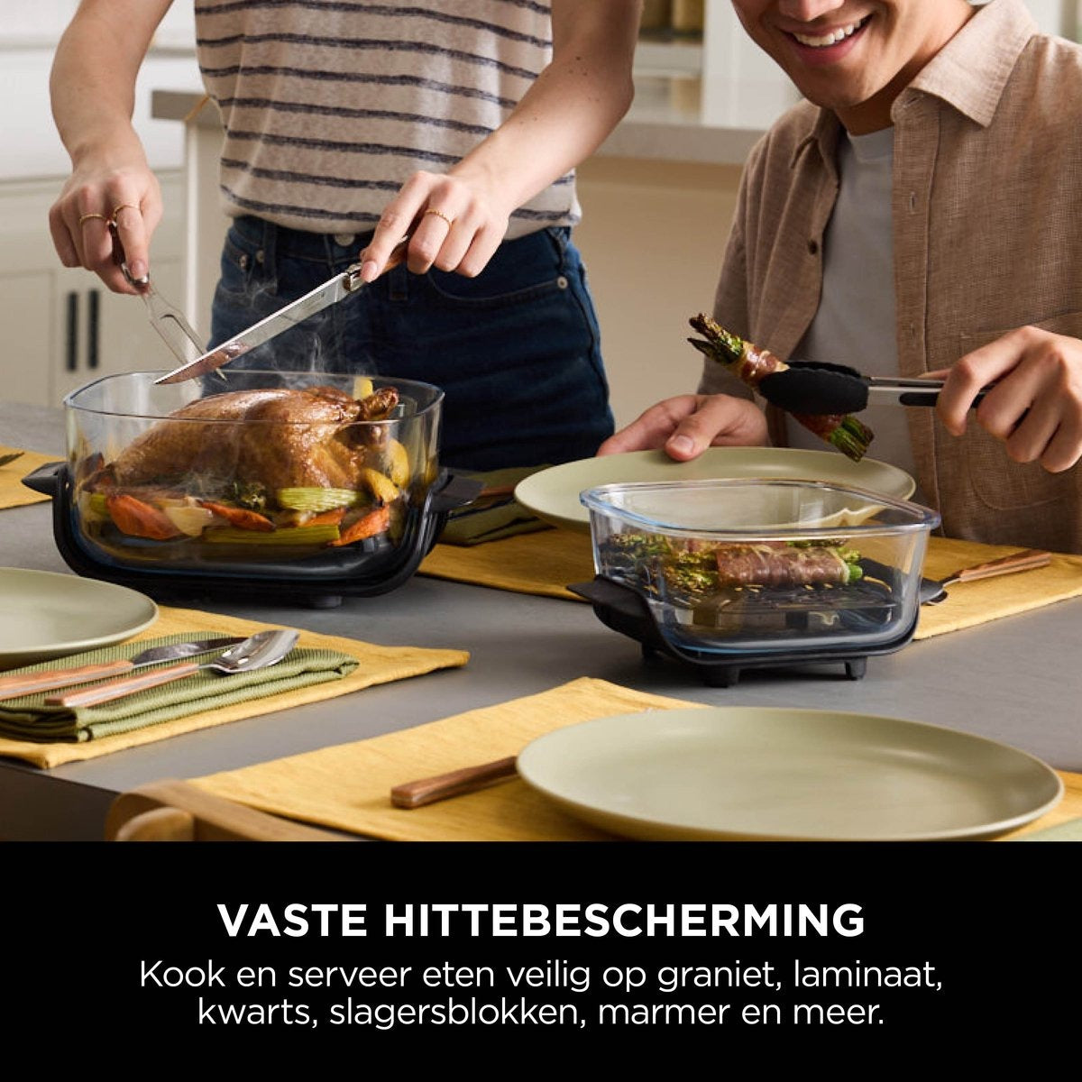 Ninja CRISPi 4-in-1 Glazen Airfryer - Beige - FN101EUST