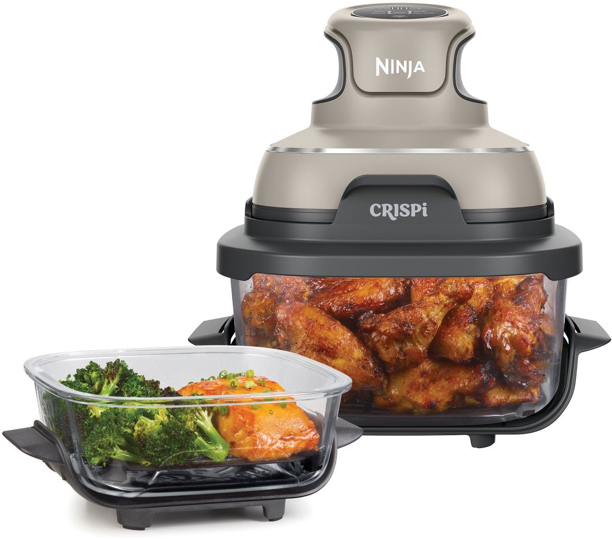 Ninja CRISPi 4-in-1 Glazen Airfryer - Beige - FN101EUST