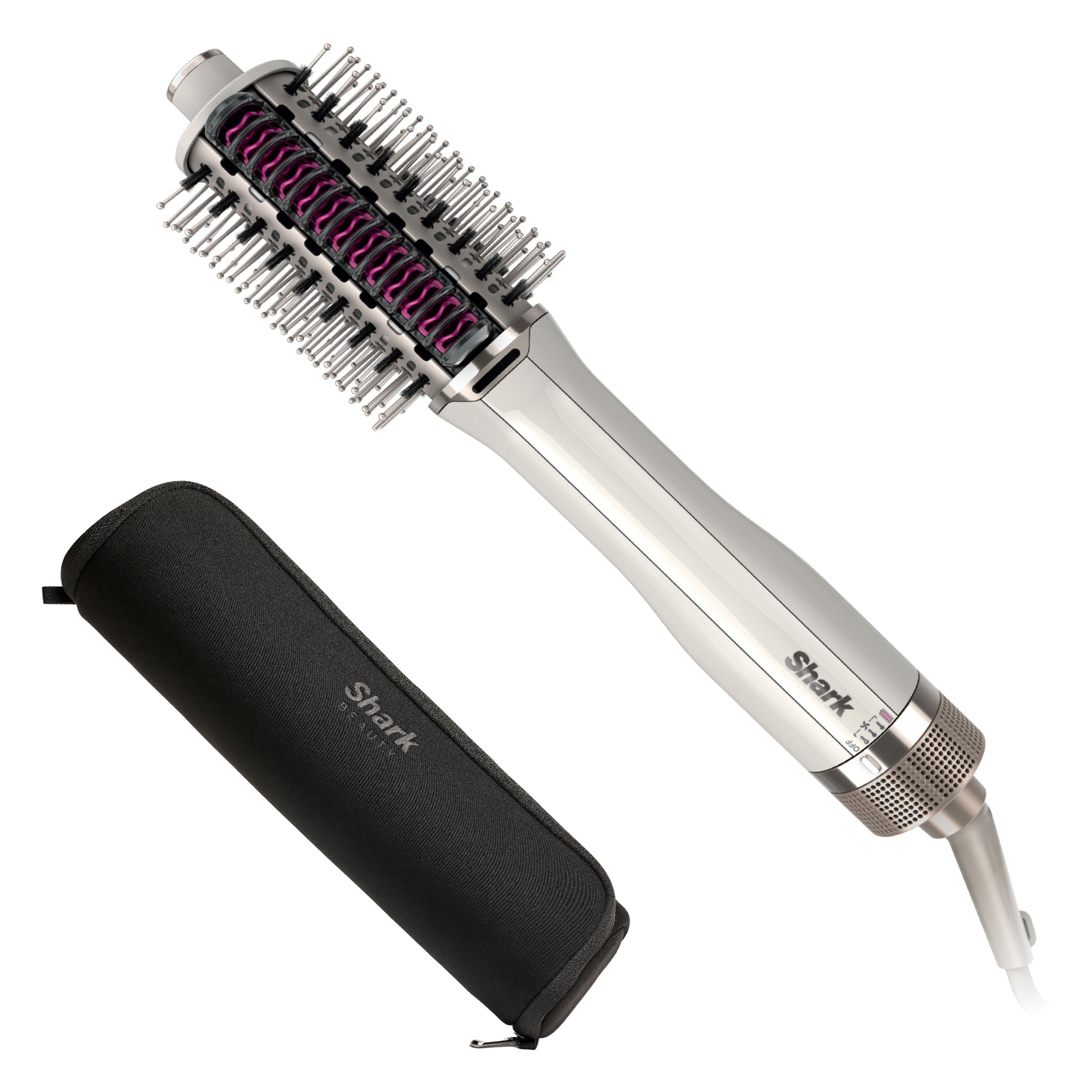 Brosse pour sèche-cheveux Shark SmoothStyle avec étui de rangement - HT212EU