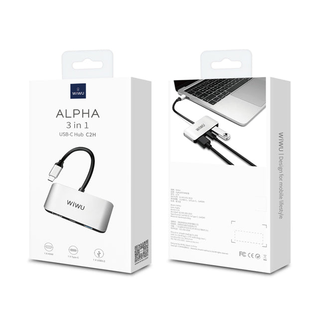 WiWU 3-in-1 USB-C Hub