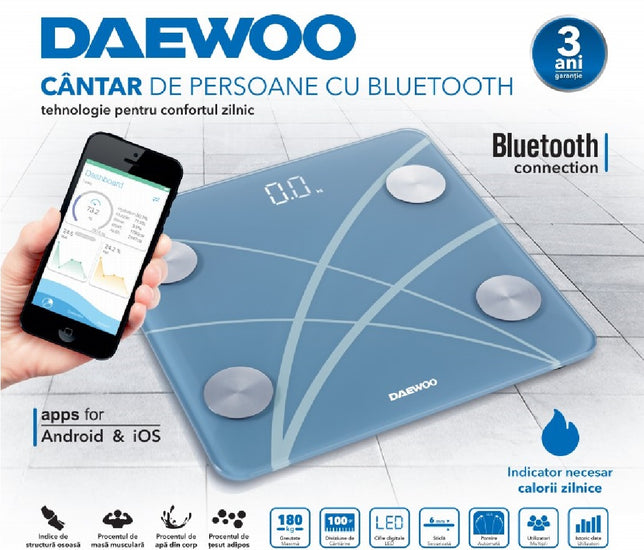 Daewoo DBS180B Digitale Personenweegschaal - Smart