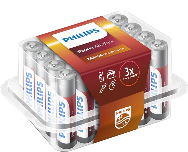 Philips AAA Batterijen - 24 stuks