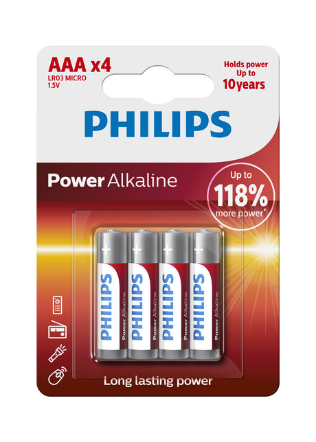 Philips AAA Batterijen - 4 stuks