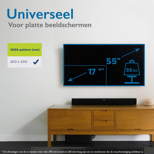 Philips SQM3221/00 Universele TV Muurbeugel
