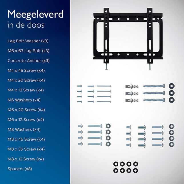 Philips SQM3221/00 Universele TV Muurbeugel